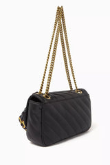 Versace Jeans Couture Quilted Crossbody bag - Black and Gold