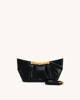 JW PEI Leia Pleated Clutch - Black