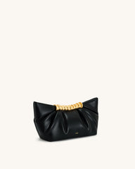 JW PEI Leia Pleated Clutch - Black