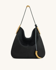 JW PEI Nina Metal Charm Hobo Bag - Black