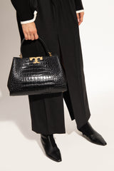Tory Burch Eleanor Croc Embossed Satchel