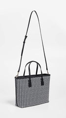 Tory Burch Gemini Link Canvas Small Tote - Black