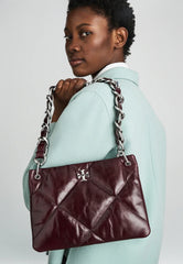 Tory Burch Leather Quilted Kira Shoulder Bag