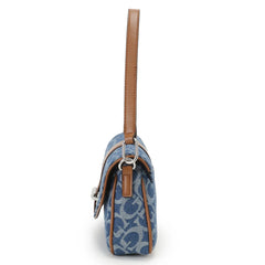 Guess Erika flap crossbody bag - Denim Blue