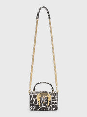 Versace Jeans Couture Graffiti Bag - Black and Gold