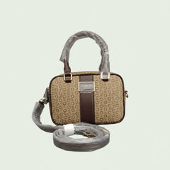 Guess Small Satchel Bag - Brown