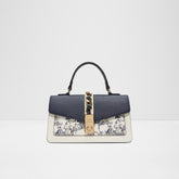 ALDO Parkryn satchel handbag - Blue and White