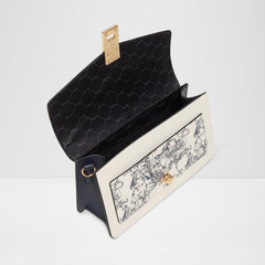 ALDO Parkryn satchel handbag - Blue and White