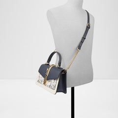 ALDO Parkryn satchel handbag - Blue and White