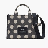 Marc Jacobs The Spots Jacquard Small Tote - Black and Ivory