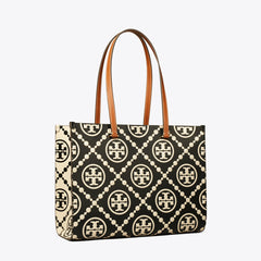 Tory T Embossed Monogram Tote Large