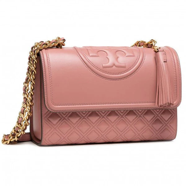 Tory Burch Fleming Soft Convertible Shoulder Bag in Pink Magnolia