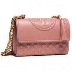 Tory Burch Fleming Soft Convertible Shoulder Bag in Pink Magnolia