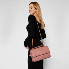 Tory Burch Fleming Soft Convertible Shoulder Bag in Pink Magnolia