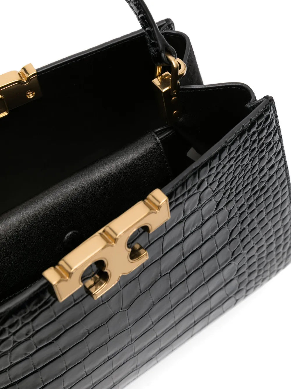 Tory Burch Eleanor Croc Embossed Satchel