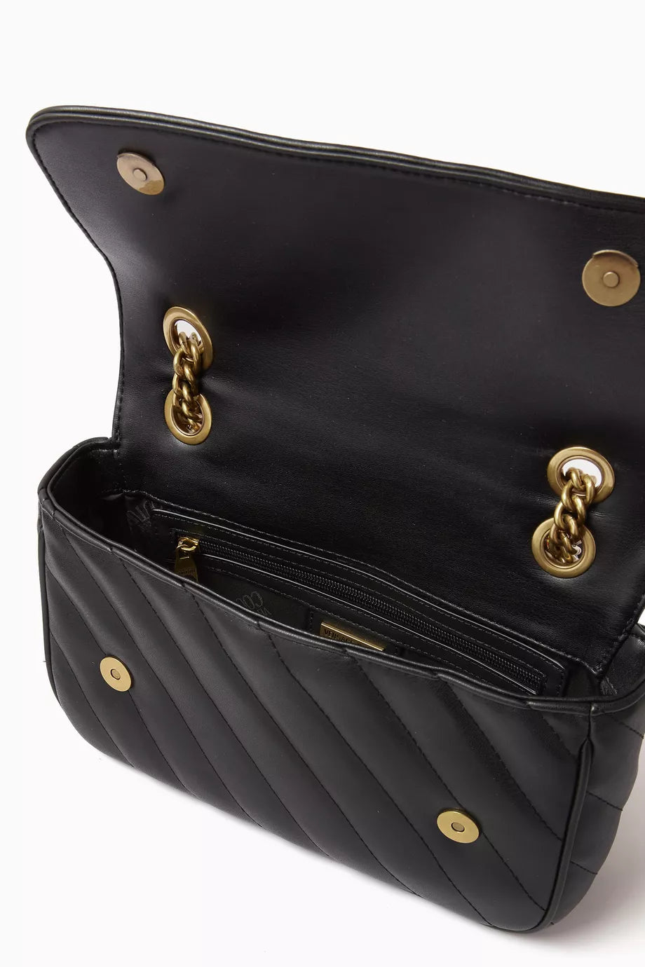 Versace Jeans Couture Quilted Crossbody bag - Black and Gold
