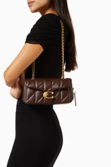 Coach Tabby 20 Quilted Shoulder Bag - Brown