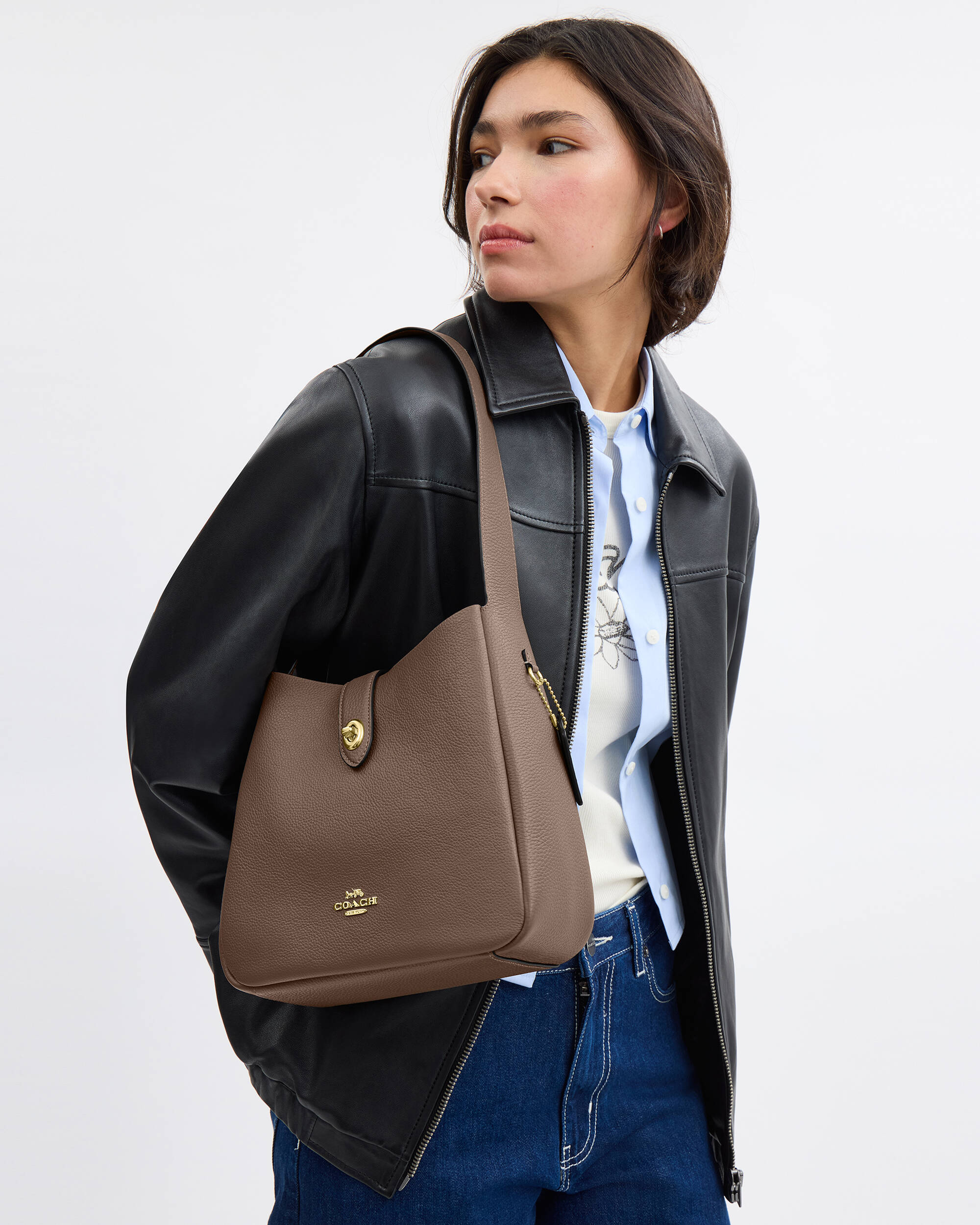 Coach Hadley Convertible Crossbody Bag - Dark Stone