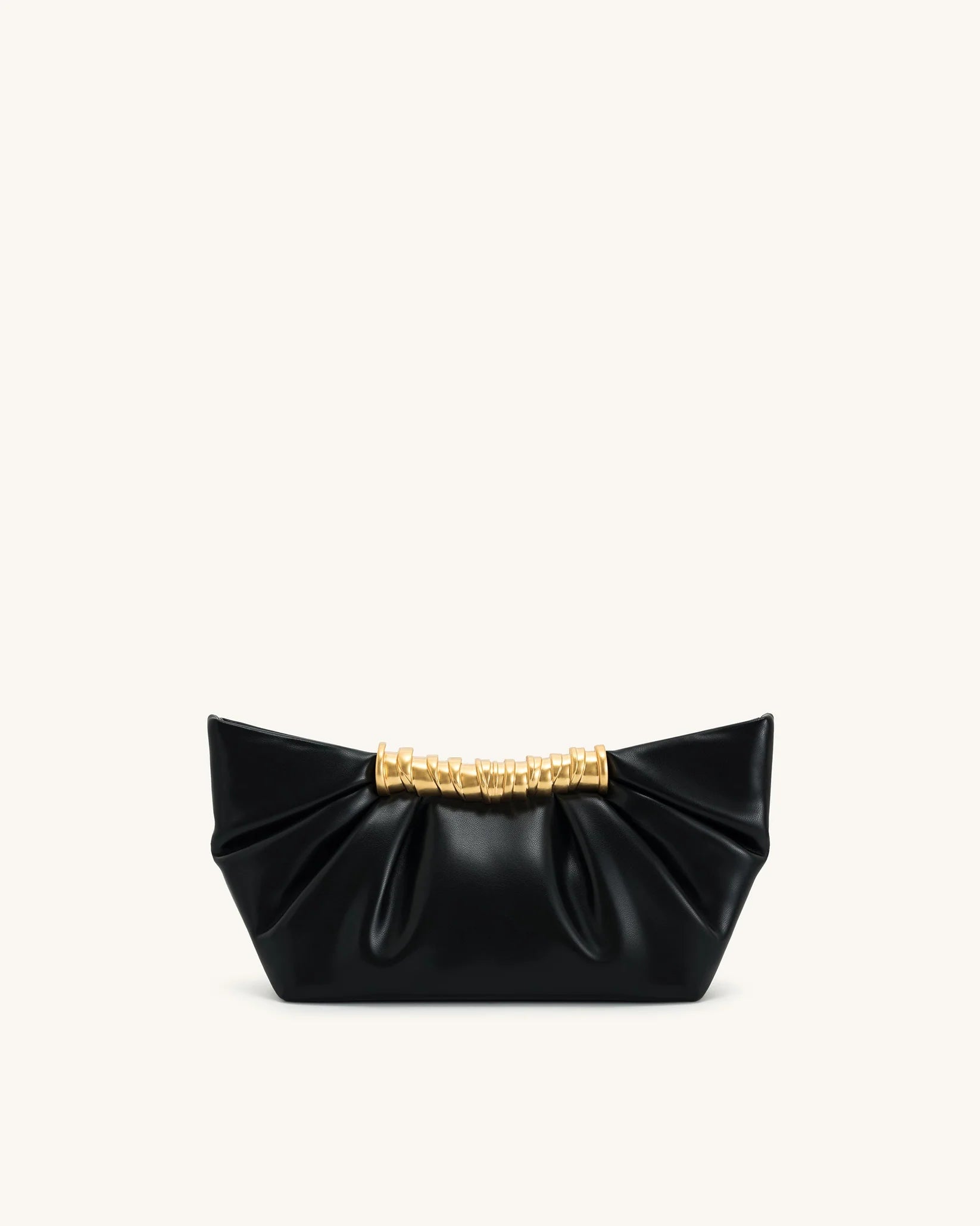 JW PEI Leia Pleated Clutch - Black