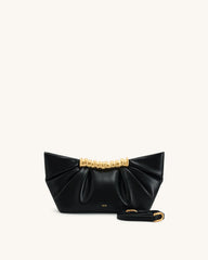 JW PEI Leia Pleated Clutch - Black