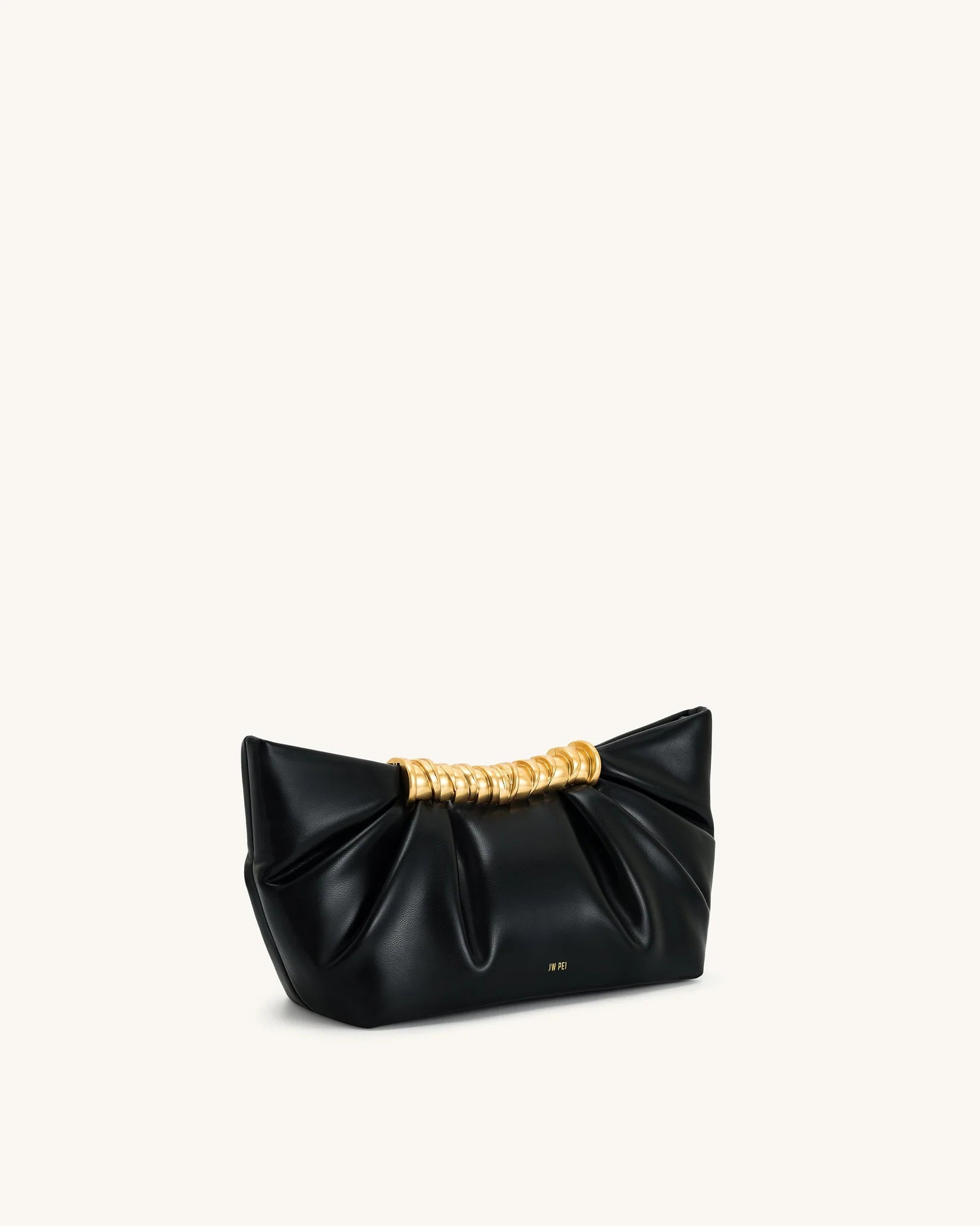 JW PEI Leia Pleated Clutch - Black