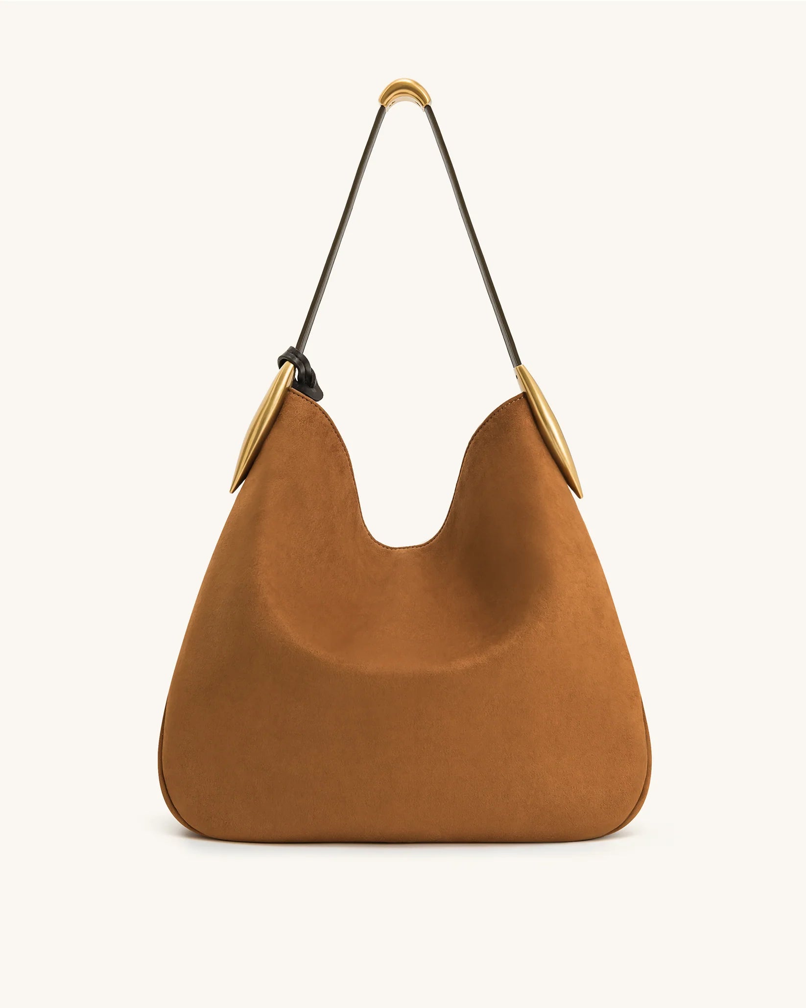 JW PEI Nina Metal Charm Hobo Bag -  Brown