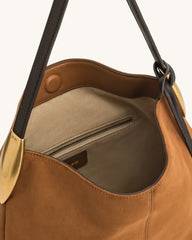 JW PEI Nina Metal Charm Hobo Bag -  Brown