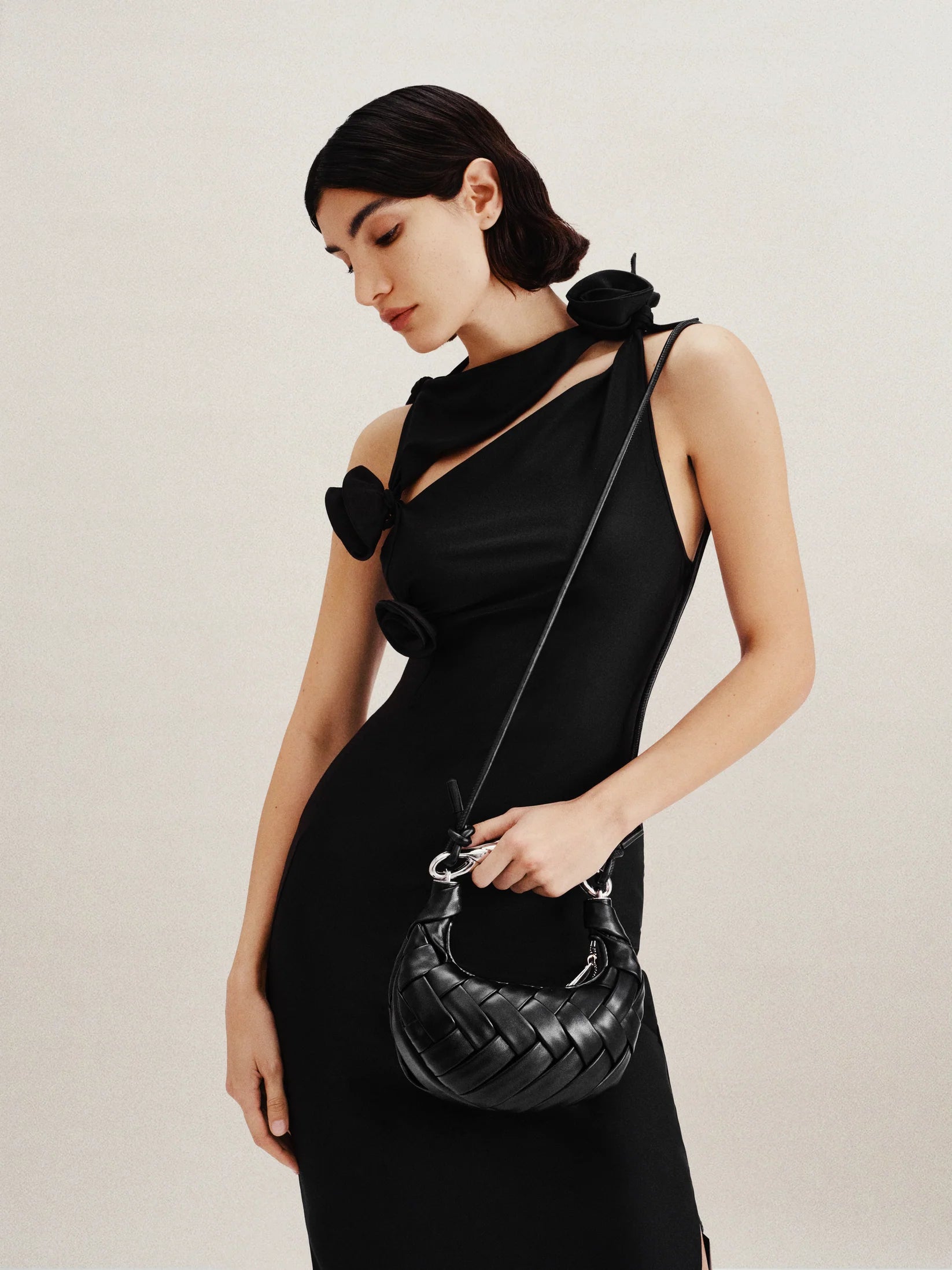 JW PEI Orla Weave Handbag - Black