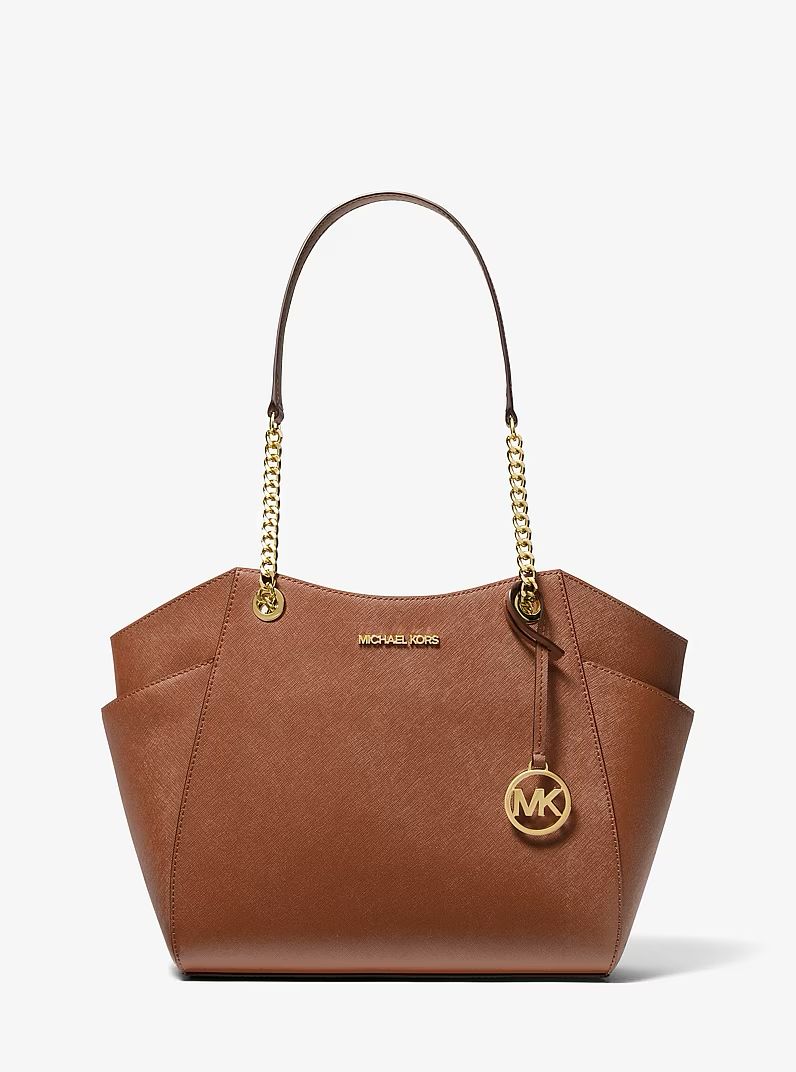 Michael Kors Jet Set Travel Leather Tote Bag