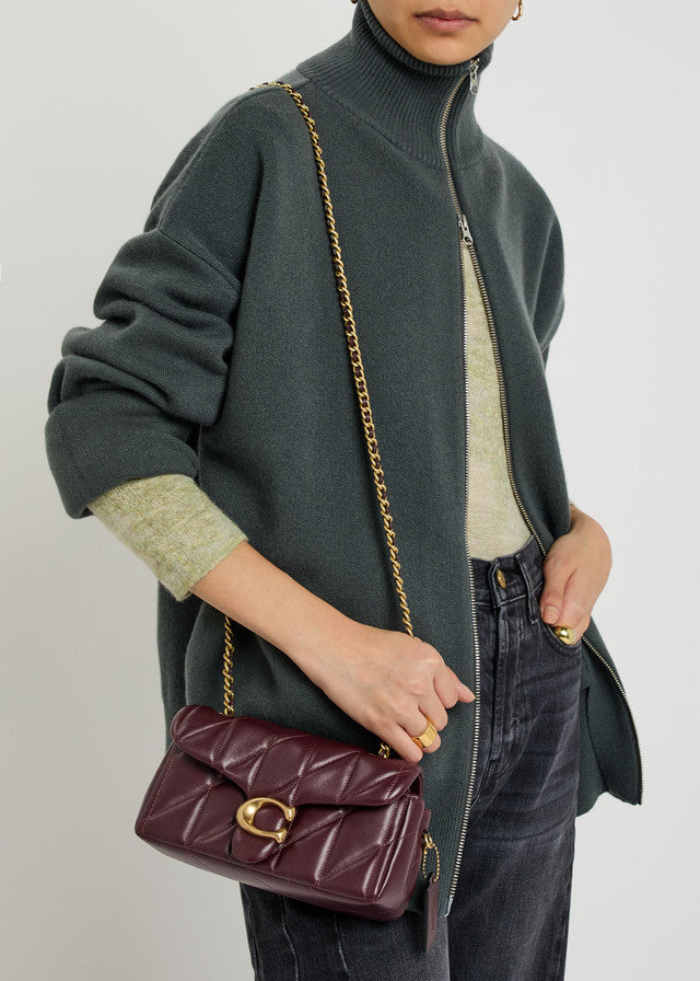 Coach Tabby 20 Quilted Leather - Burgundy