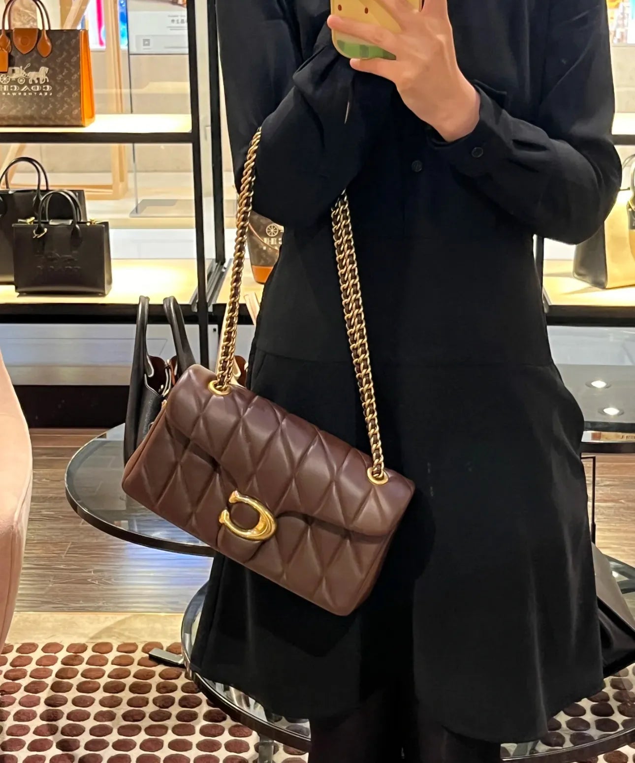 Coach Tabby Quilted Leather 26 - Brown