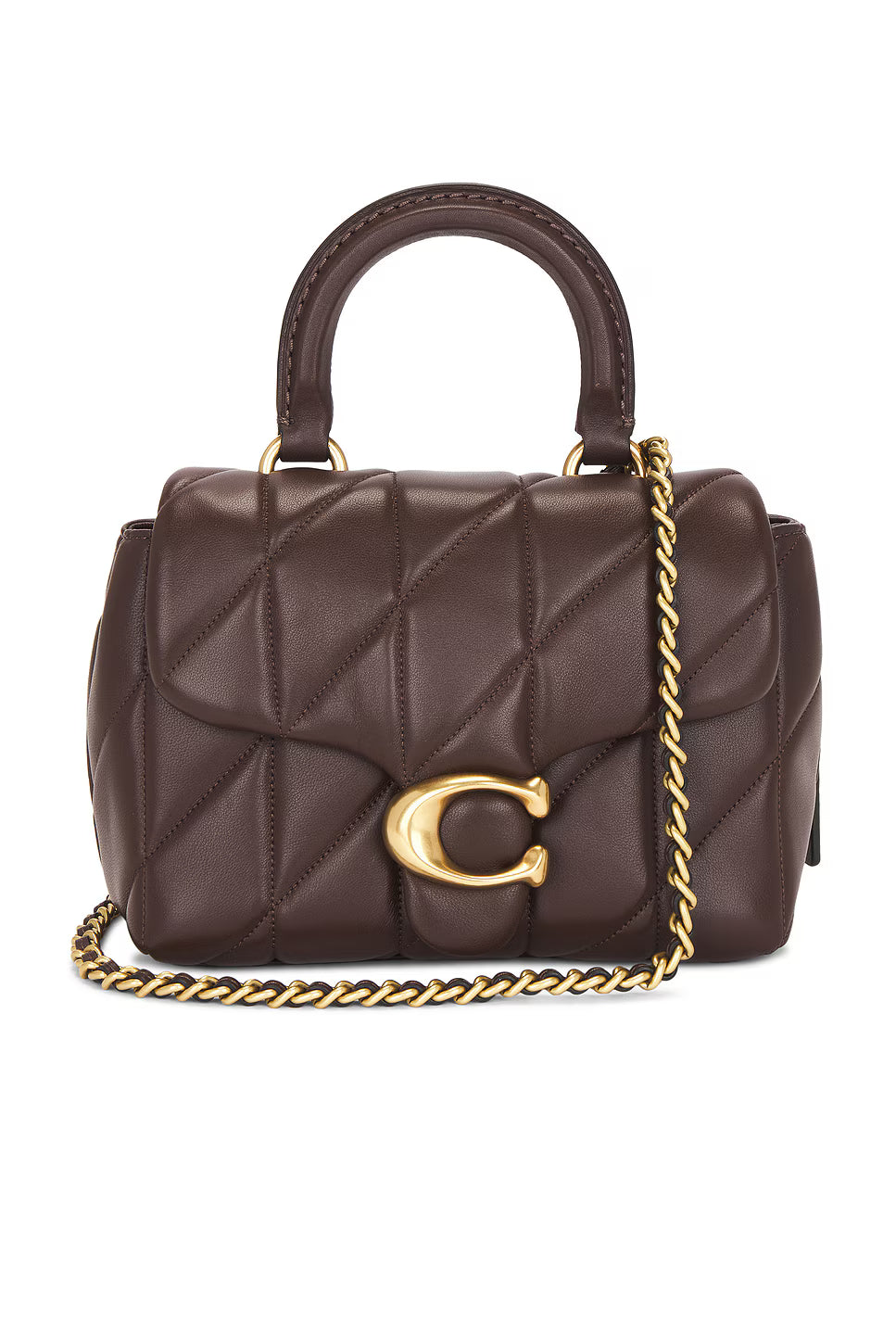 Coach Quilted Tabby Top Handle - Brown