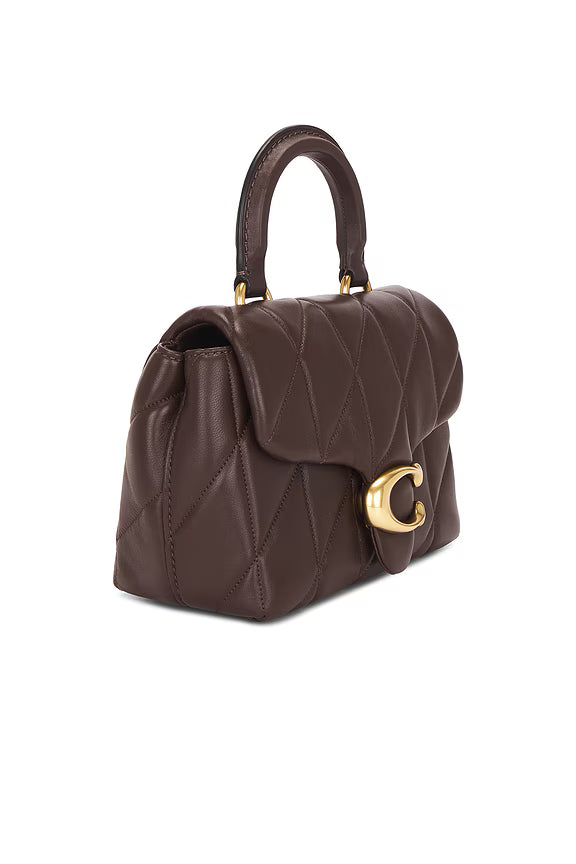 Coach Quilted Tabby Top Handle - Brown