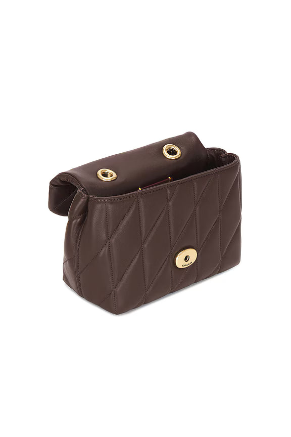 Coach Quilted Tabby Top Handle - Brown