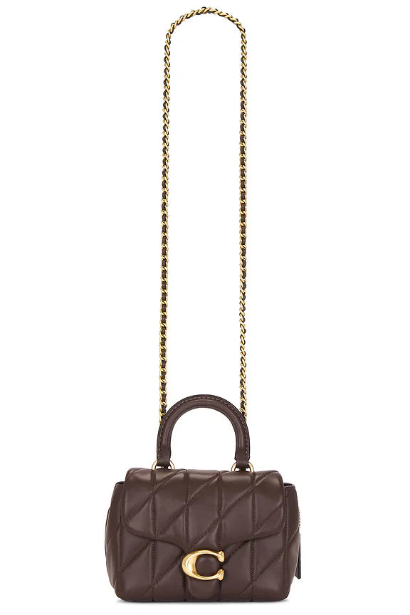 Coach Quilted Tabby Top Handle - Brown