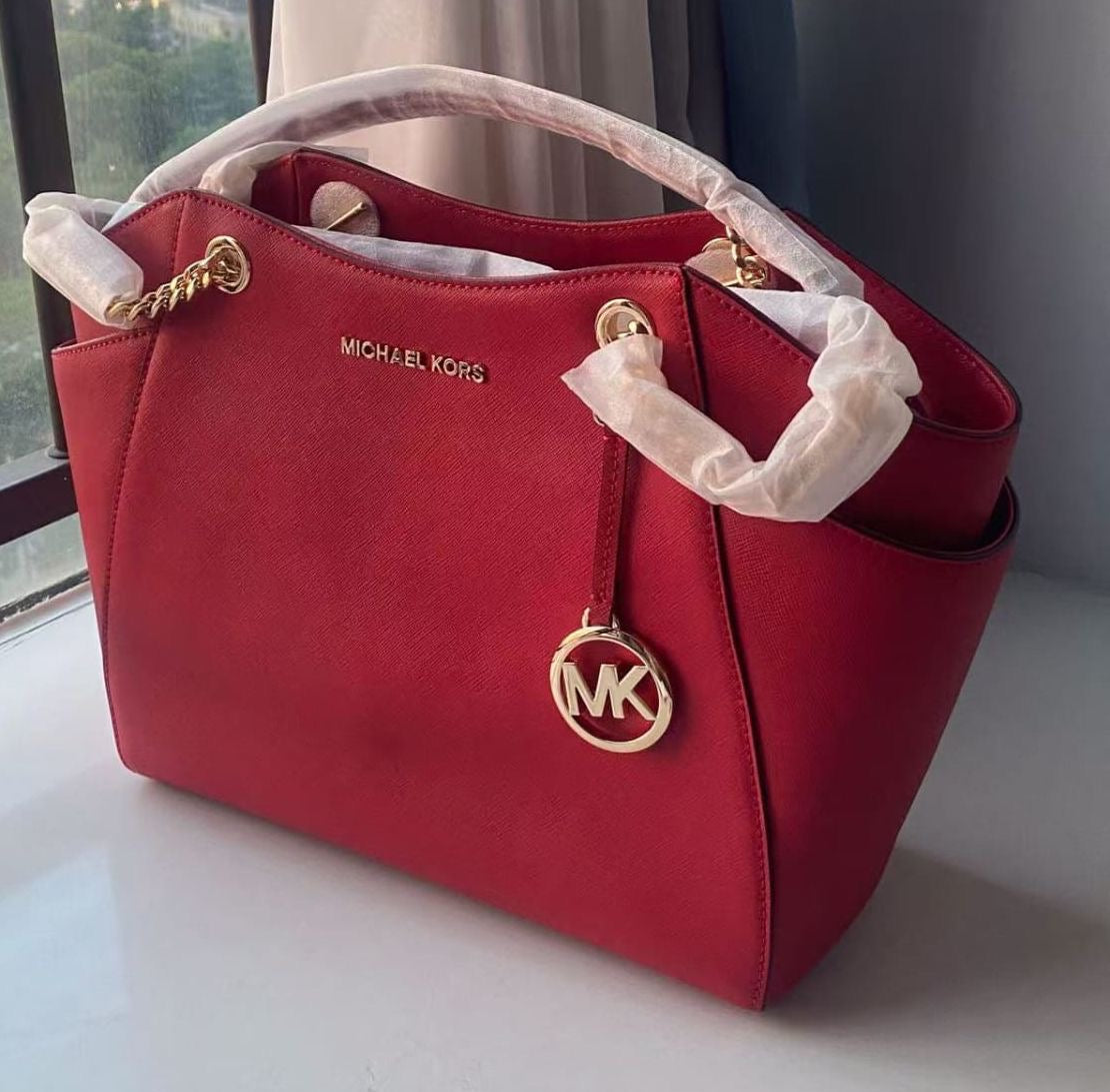 Michael Kors Jet Set Travel Leather Tote Bag