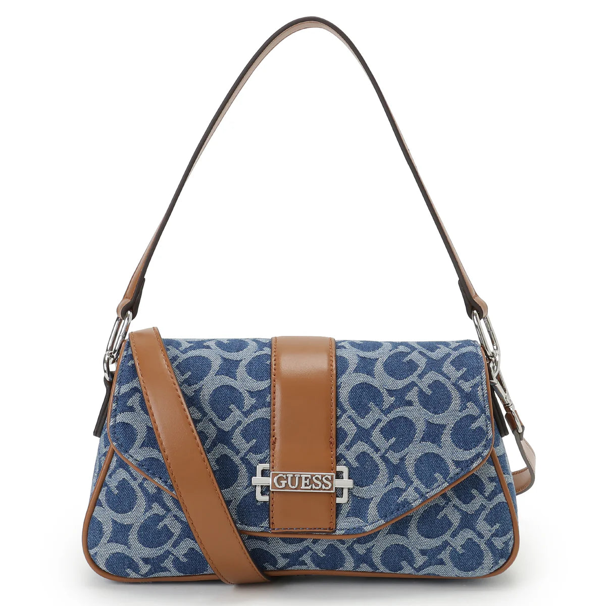 Guess Erika flap crossbody bag - Denim Blue