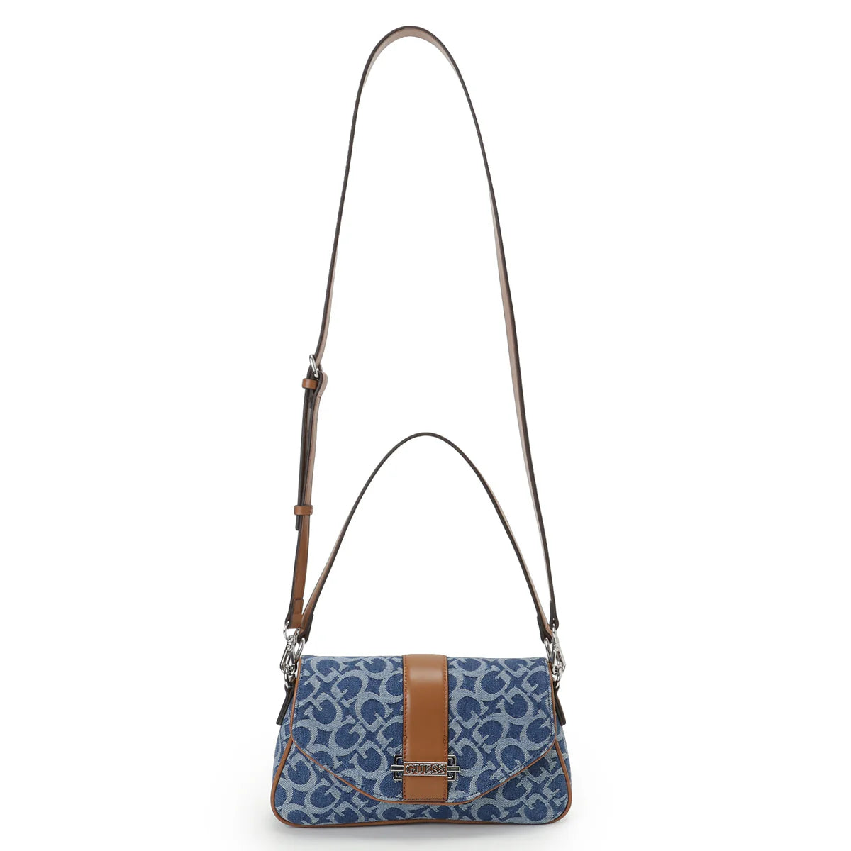 Guess Erika flap crossbody bag - Denim Blue
