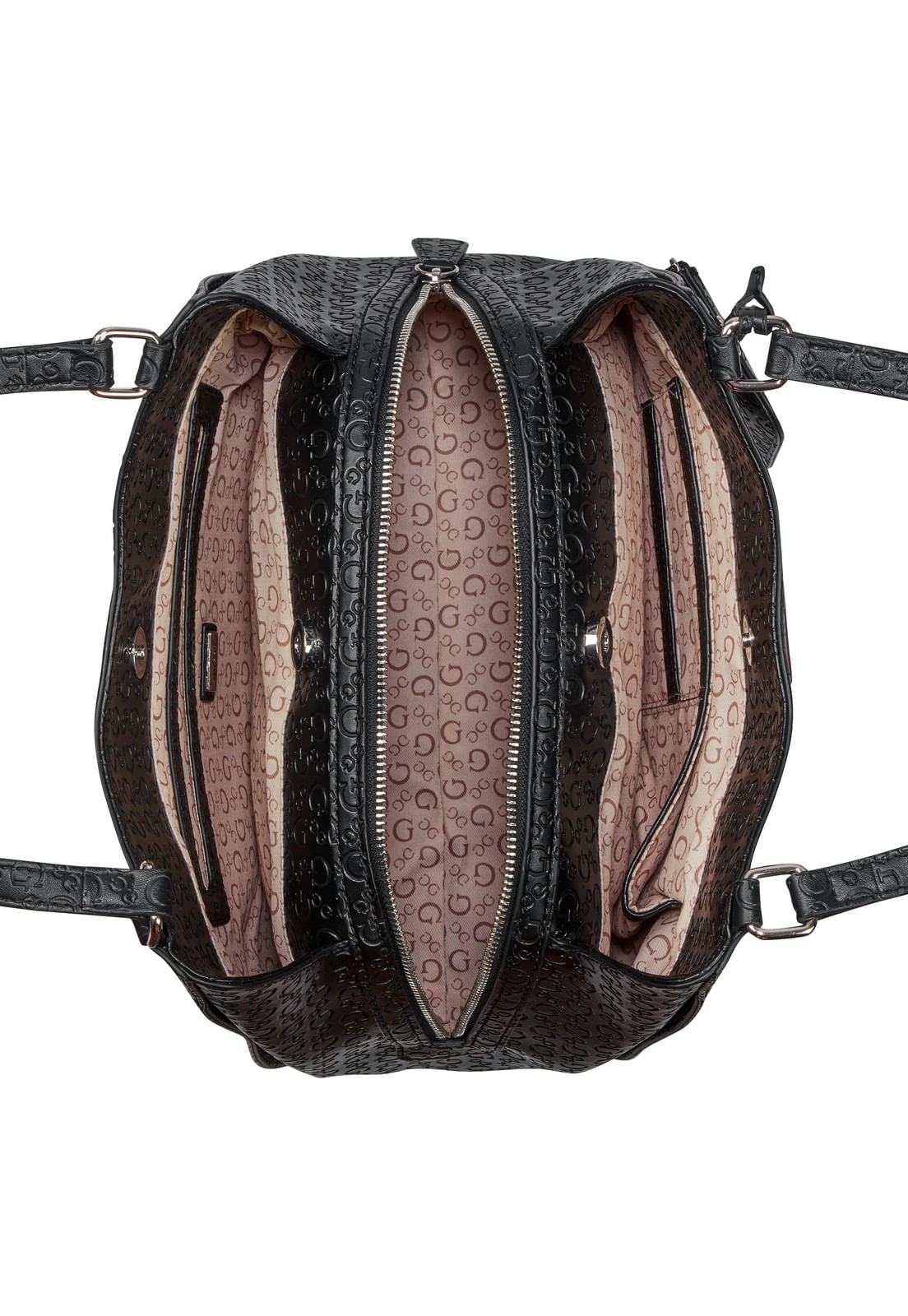 Guess Bolsa Elsa Satchel Preto