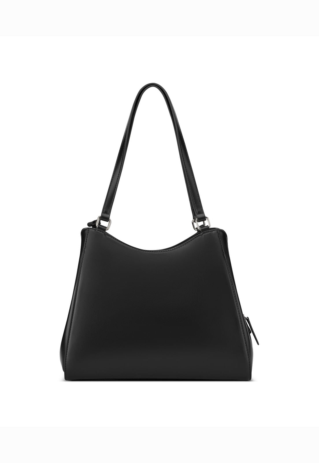 Guess Bolsa Elsa Satchel Preto in plain black