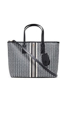 Tory Burch Gemini Link Canvas Small Tote - Black