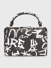 Versace Jeans Couture Graffiti Bag - Black and Gold