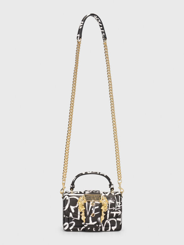 Versace Jeans Couture Graffiti Bag - Black and Gold