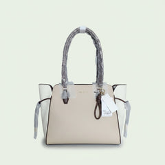 Nine West Satchel - Beige and Burgundy