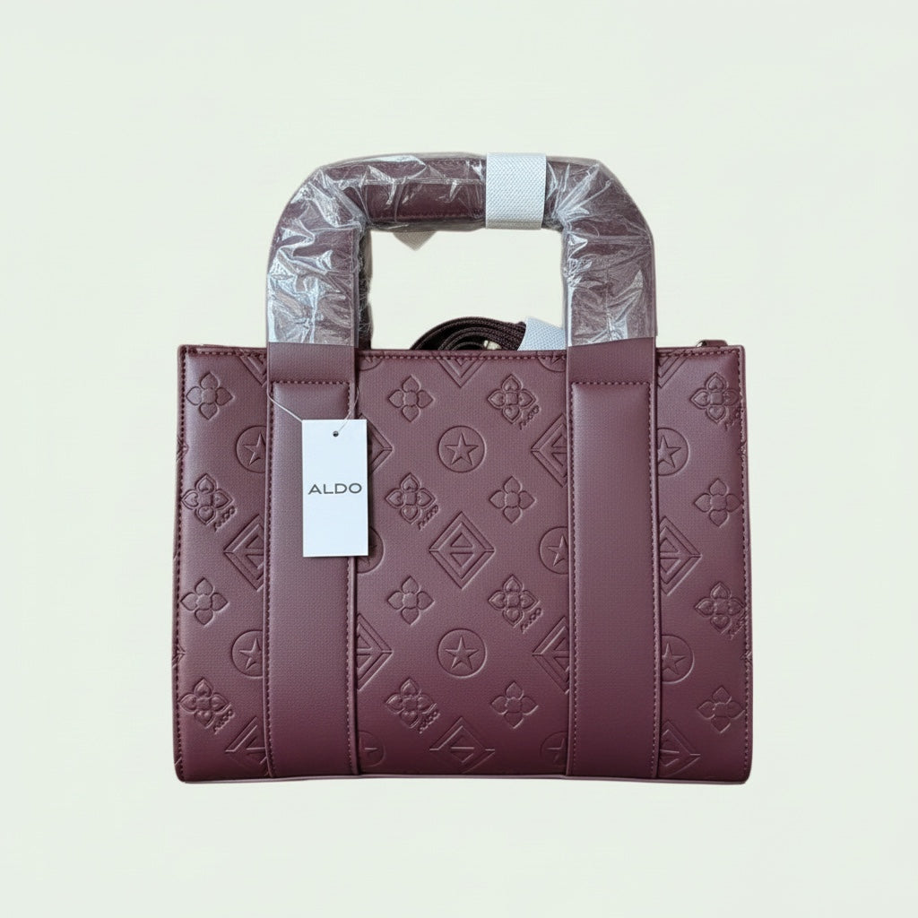Aldo Large Tote - Burgundy