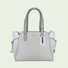 Nine West Satchel - Beige and White