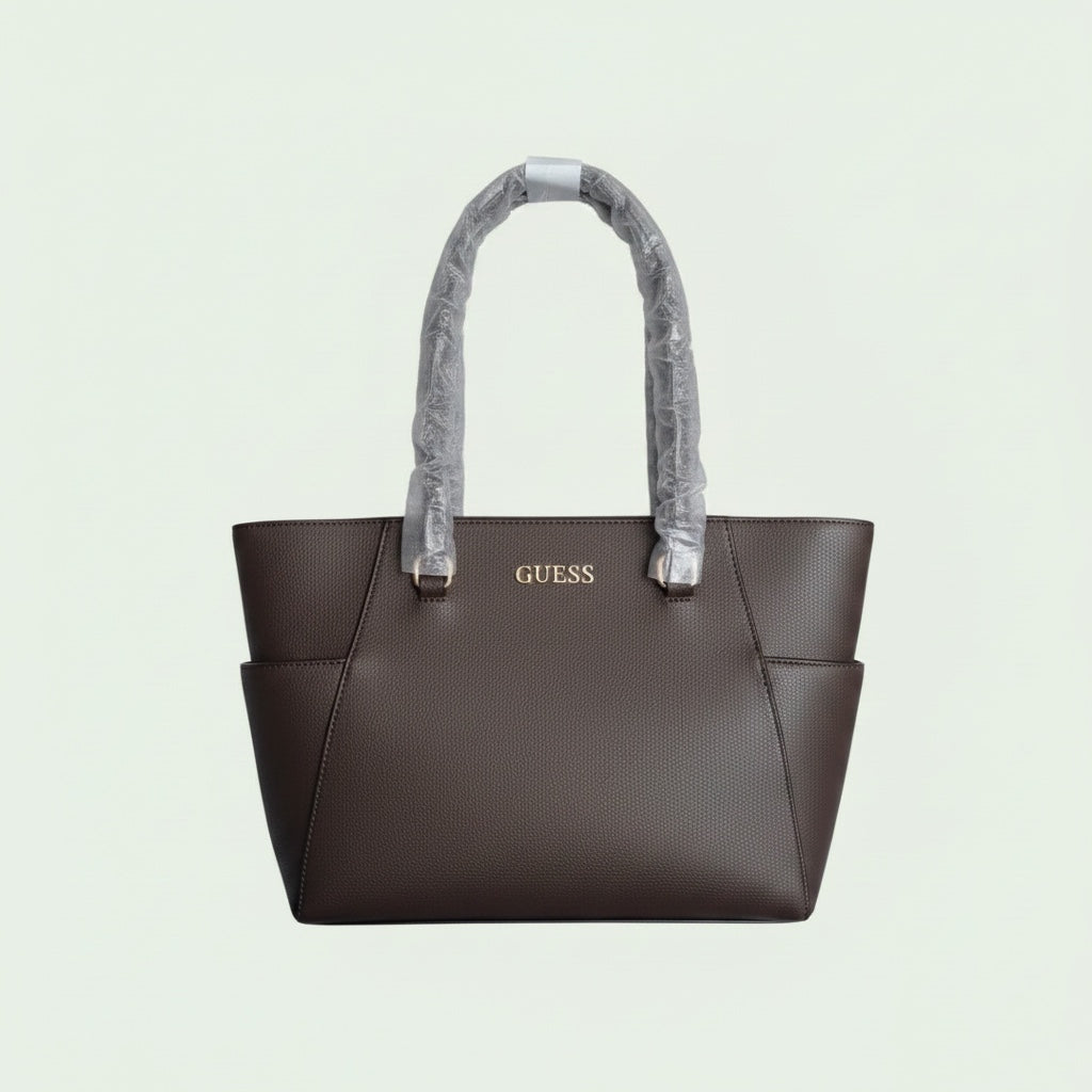 Guess Medium Tote Bag - Dark Brown