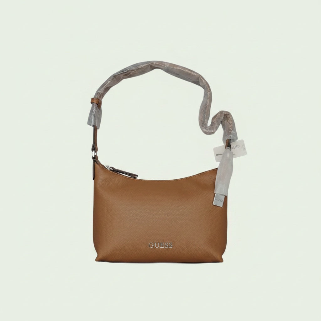 Guess Small Shoulder Bag - Tan Brown