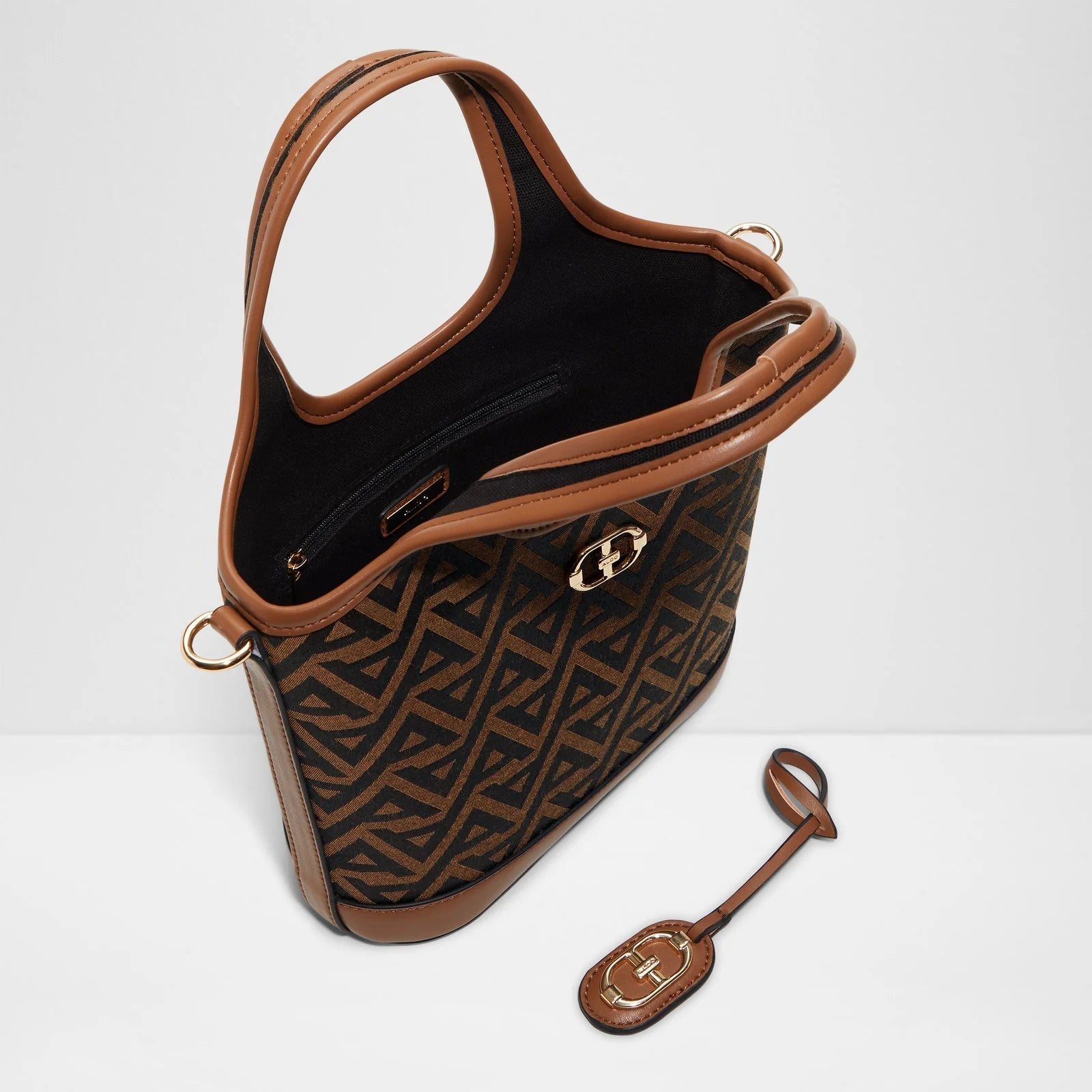 Aldo Bethia Satchel Bag - Brown
