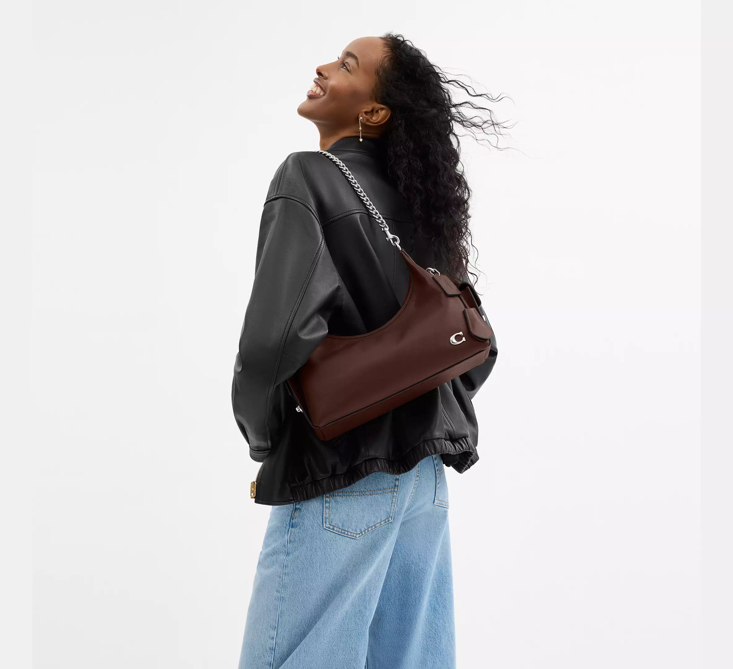 Coach Pocket Juliet Bag 30 - Burgundy
